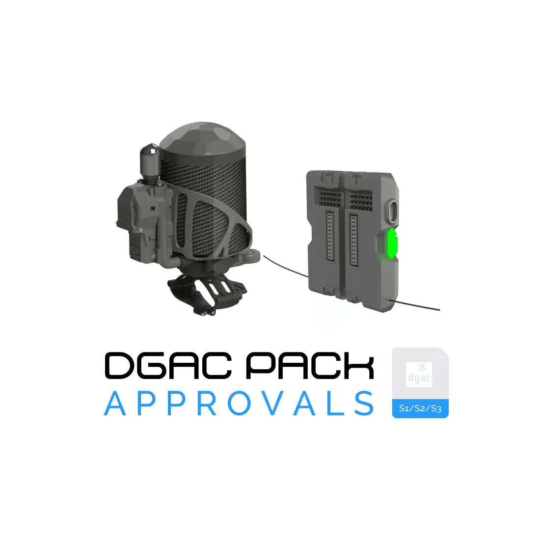 Dronavia Kronos Parachute System for DJI Inspire 3 Action Product