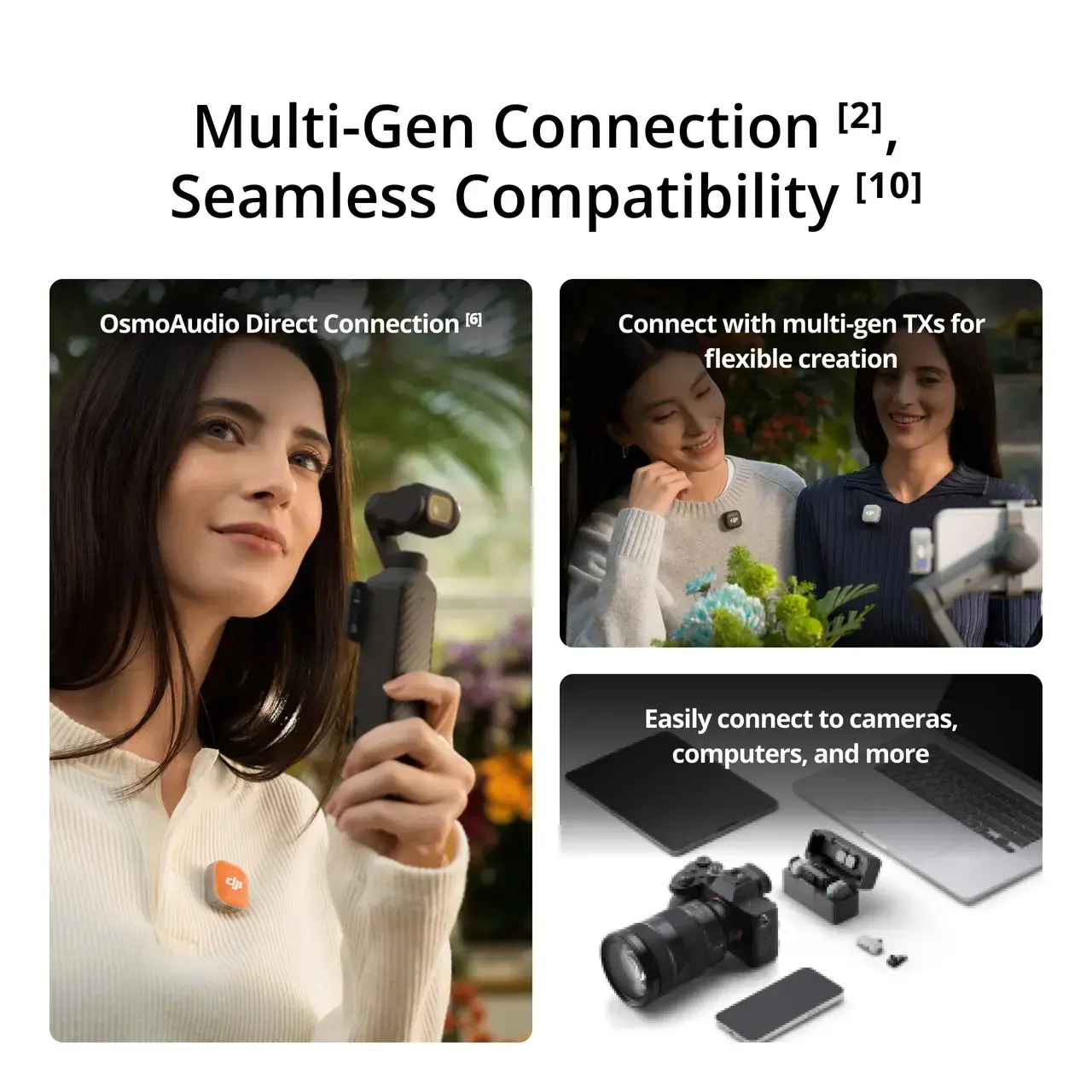 DJI Mic Mini 2 Product (2 TX + 1 Mobile RX + Charging Case)